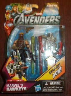 2011 Marvel Avengers   Comic Series 3.75 Hawkeye w/ snap out bow #05