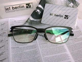 new ic berlin eyeglasses A0909 nameless 9 plastic frames black 