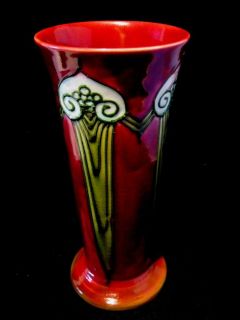 superb trumpet minton secessionist vase no 1 c1900 time left
