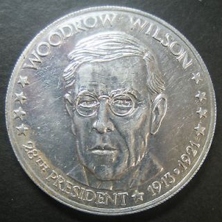 Vintage 28th President Woodrow Wilson Medal Token 1913 1921