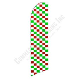 Italian Pizza Swooper Feather Flutter Flag Only Knit Polyester Banner 
