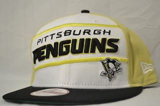   PENGUINS NEW ERA SNAPBACK 9FIFTY FITTED CAP HAT ONE SIZE GOLD NEW