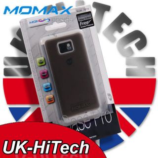 MOMAX TRANSPARENT EDGE+BLACK ICASE PRO CASE FOR SAMSUNG GALAXY S 2 II 