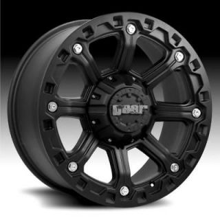 16 GEAR ALLOY BLACKJACK BLACK WITH 265/75/16 TOYO OPEN COUNTRY MT 