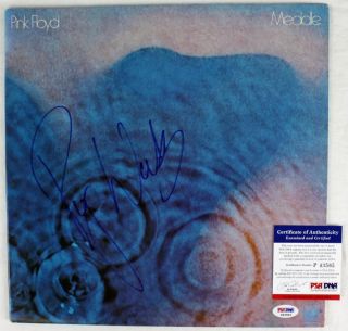 ROGER WATERS PINK FLOYD MEDDLE SIGNED ALBUM COVER PSA/DNA #P43565