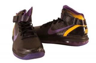 Nike Black/Purple Air Max Hyper Dunk 2010 High Top Sneakers Mens 