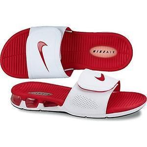 487331 100] Nike Air Experience Slide Sandal White Red US Mens