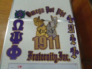 omega psi phi embroidery patch from korea south 