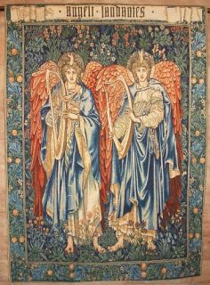 william morris medieval tapestry angeli laudantes  96