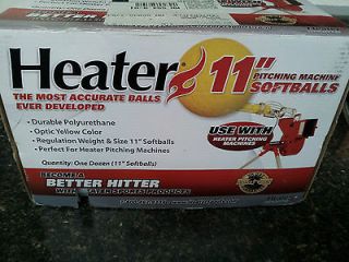 used 11 heater pitching machine softballs 1 dozen time left