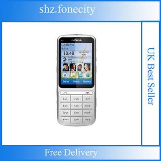 nokia c3 01 mobile phone silver unlocked smartphone time left