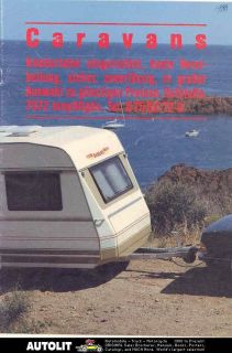 1988 dethleffs nomad travel trailer brochure german 