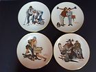 Norman Rockwell set of 4 plates from The Four Seasons Series for 1956