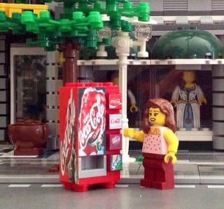 LEGO City Custom Town Train Coca Cola Vending Machine made from LEGO(R 