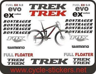 trek bikes 2011 fuel ex 9 9 full sticker kit