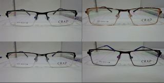 Titanium CRAD Memory Full & Half Rimless Frames Anti Glare Lens 