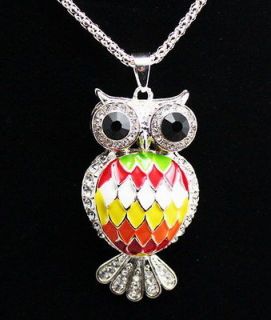 Betsey Johnson plating 14k night owl necklace Valentines day gift 