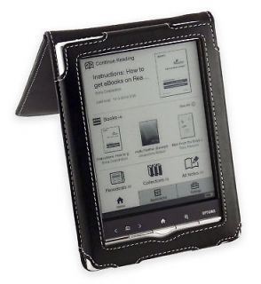 cover up sony prs 350 pocket edition black leather case