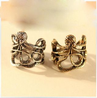 new top unique design two color choices octopus shaped ring rings hot