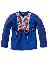 new oilily braka russian styled blue blouse location united kingdom