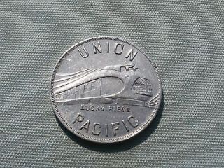 union pacific aluminum lucky piece coin token 