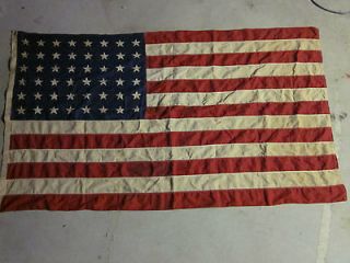 Vintage & Original 48 Stars U.S.A. Flag 1912 1959WWI  WWII Period 