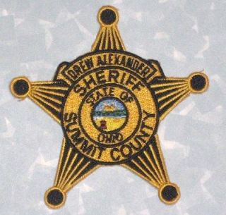 drew alexander sheriff summit county hat patch ohio time left
