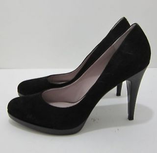 new women s nine west rocha black suede size 11m high heels originally 