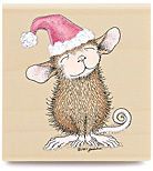 New House Mouse Santas Little Helper Rubber Stamps Santa Christmas 