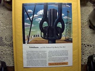 Vtg 1951 Ad Print NCB N. Y. Oil Well Rig Tower Drill Shaft Coupler 