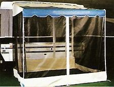 Fold Down / Pop Up Camper 8 Screen Room Attachment ~WHITE ~approx 