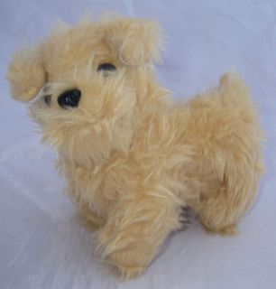 polyfect toys plush tan light brown puppy dog shaggy 6