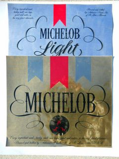 michelob beer and light stickers large decal 