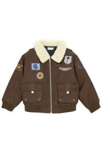 le top faux leather aviator flight jacket