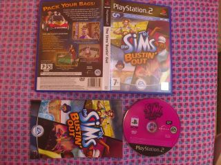 The Sims Bustin Out For Sony PS2 & 60GB PS3, Complete