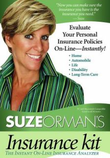 Suze Ormans Insurance Kit Evaluate Your Personal Insurance Policies 