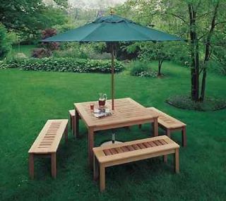 Make and Build Outdoor Table & Benches DIY Plans Ebook PDF Disc for 