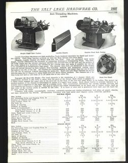 1925 AD Barnes Upright Drills Landis Bolt Threading Machines