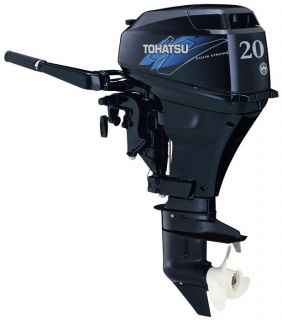 2010 tohatsu 20 hp electric start 4 stroke outboard motor