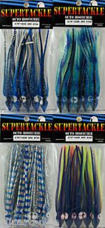 4¾ X 20 SUPERTACKLE Octopus Hootchie Downrigger Salmon Fishing Lures 