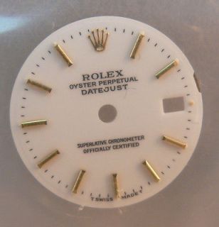 NEW Authentic Rolex Oyster Perpetual Datejust Gold Watch Dial 27.9mm