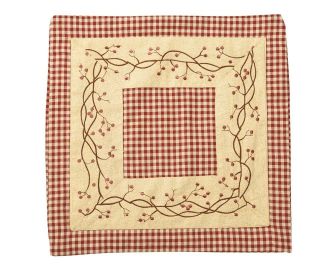 IHF Country Bedding/Throw Pillow for sale Checkerberry Quilted Pillow 