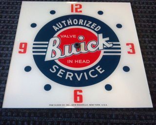 NEW* 15 BUICK SERVICE   SQUARE GLASS replacement FACE FOR PAM CLOCKS
