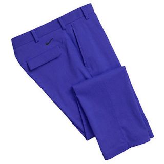 NWT 2012 NIKE Dri FIT Modern Tech Mens Golf Pants Trousers Blue 36x32 