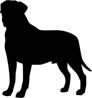 bull mastiff dog decal vinyl sticker 3 75 x3 55
