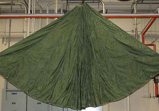 24 foot U.S. MILITARY PARACHUTE T 10R Reserve Canopy Army Olive Drab 