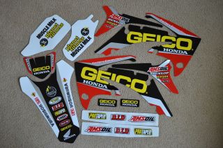 FACTORY CONNECTION GEICO TEAM GRAPHICS HONDA CRF450R CRF450 2009 2010 