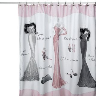   DRESSED TO THRILL SHOWER CURTAIN PARIS APARTMENT TRES CHIC MUST SEE