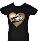 donny osmond black t shirt with gold glitter size s xxl location 