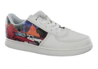 lowrider car rally leather tennis shoe white 11